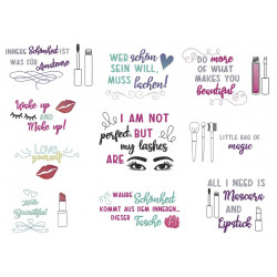 Stickserie ITH - Tasche Make up